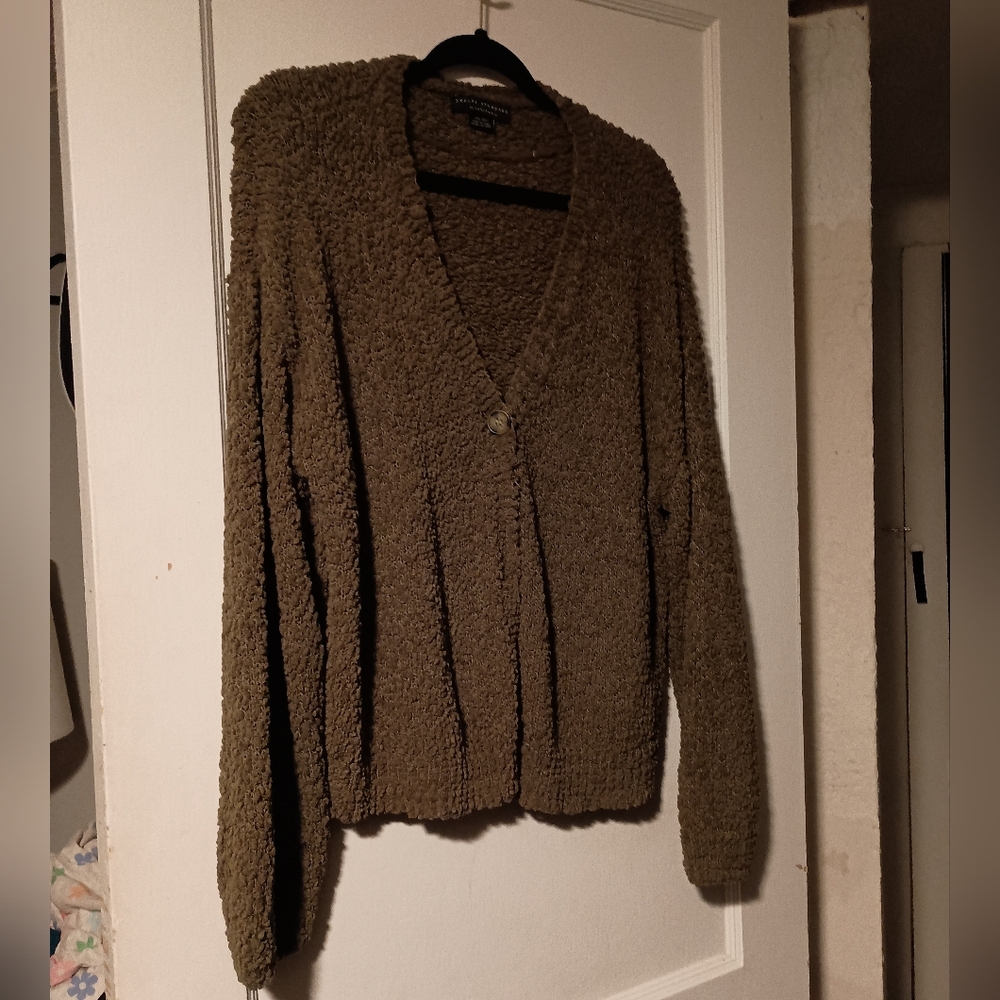 Olive Green Cardigan